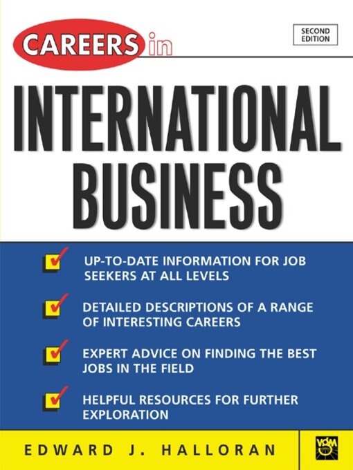 Title details for Careers in International Business by Ed Halloran - Available